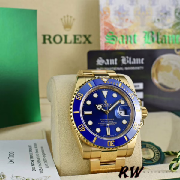 Rolex Submariner Date 116618LB Blue Dial 41mm Mens Replica Watch - Image 15