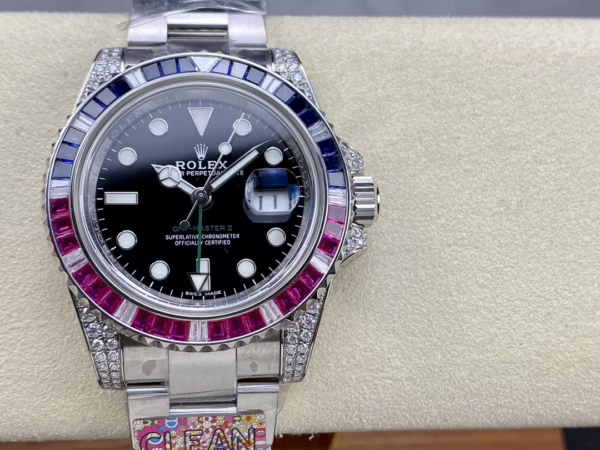 Rolex GMT Master II 116759SA Black Dial 40mm Mens Replica Watch - Image 4