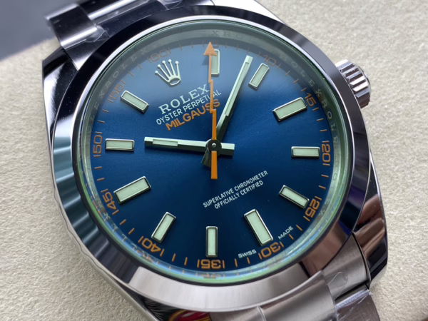 Rolex Milgauss 116400GV Stainless Steel Z-blue Dial 40mm Mens Replica Watch - Image 4