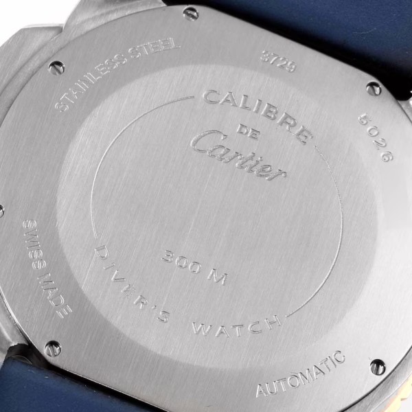 CARTIER CALIBRE ROSE GOLD MIX BLUE 42mm WGCA0010 - Image 9