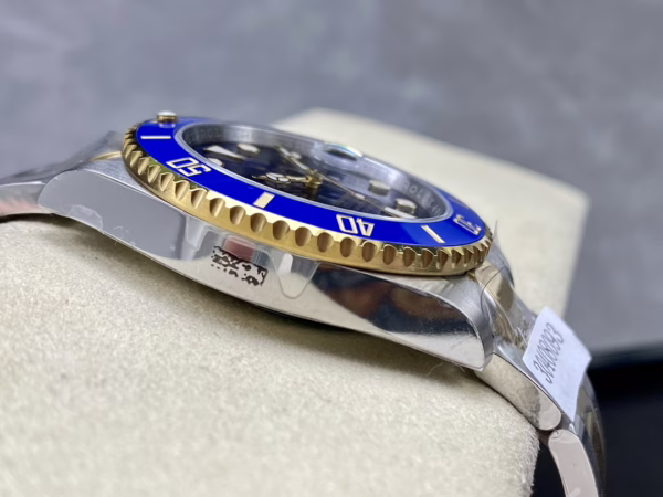 Replica Rolex Submariner Date 116613LB Two Tone Blue Dial 40mm Mens Watch - Image 6