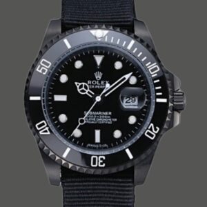 Rolex Submariner 622006 Black nylon strap Black Dial 40mm Mens Replica Watch