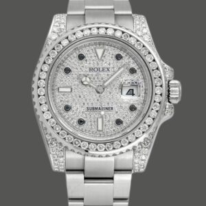 Rolex Submariner Date 116610LN Custom Diamond 40MM Mens Replica Watch
