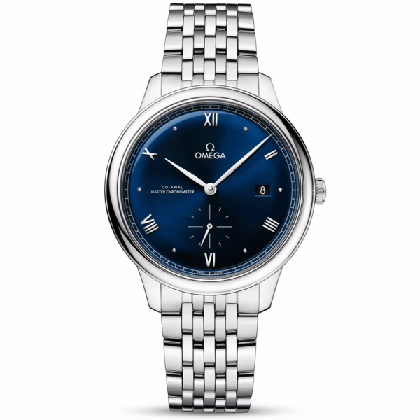 OMEGA De Ville Prestige Small Seconds 41mm Blue Dial Automatic Bracelet Watch