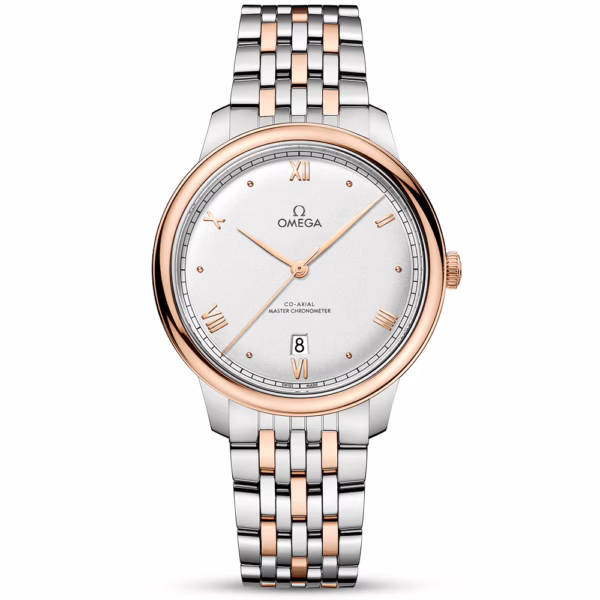 OMEGA De Ville Prestige 40mm Two-Tone Silver Dial Automatic Bracelet Watch