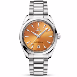 OMEGA Seamaster Aqua Terra Shades 38mm Saffron Orange Dial Bracelet Watch