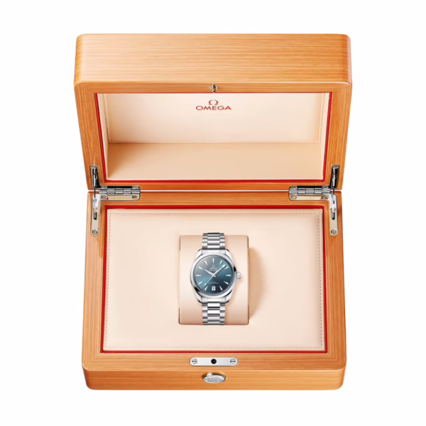 OMEGA Seamaster Aqua Terra Shades 38mm Atlantic Blue Dial Bracelet Watch - Image 2