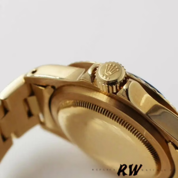 Rolex Submariner 1680/8 Black dial Yellow Gold 40mm Mens Replica Watch - Image 4