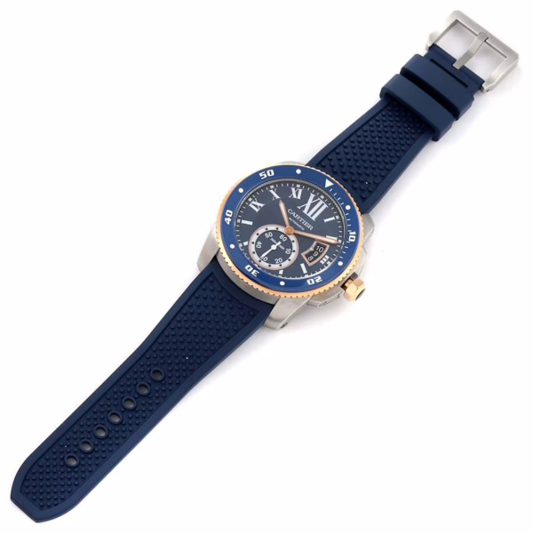 CARTIER CALIBRE ROSE GOLD MIX BLUE 42mm WGCA0010 - Image 8