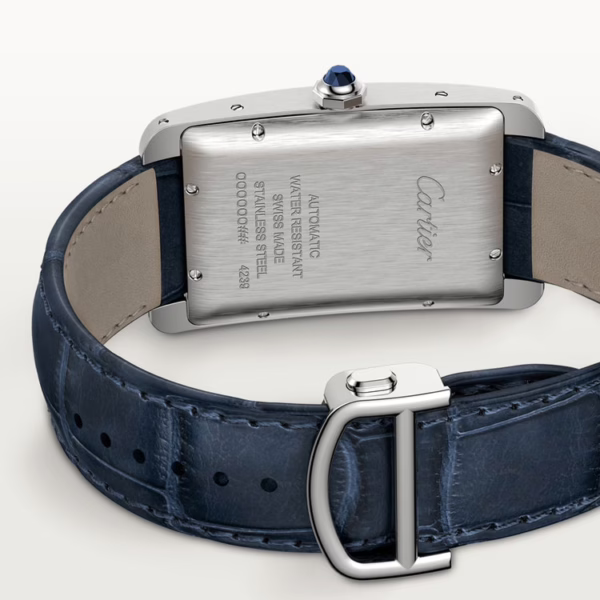CARTIER TANK AMERICAINE Blue Strap 26.6 mm - Image 4