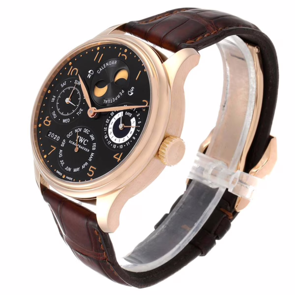 IWC Portuguese Perpetual Calendar Moonphase Rose Gold Mens Watch IW502103 - Image 4