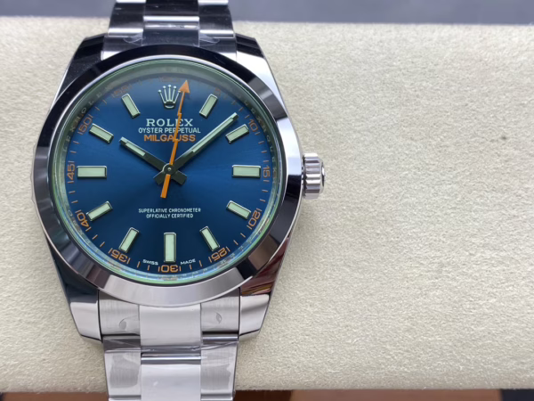 Rolex Milgauss 116400GV Stainless Steel Z-blue Dial 40mm Mens Replica Watch - Image 6
