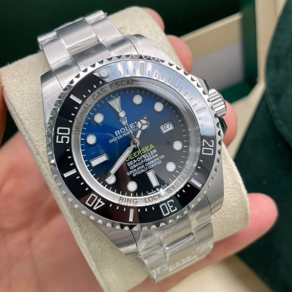 Rolex Sea-Dweller Deepsea 136660 0005 Stainless Steel Black Blue Dial 44MM Mens Replica Watch - Image 13