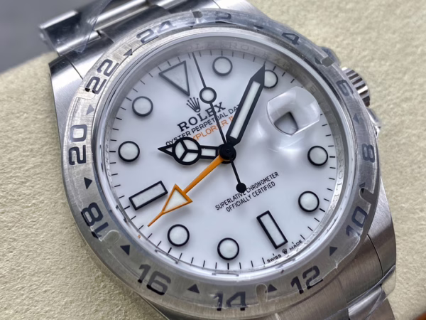 Rolex Explorer II m226570 0001 Stainless Steel White Dial 42MM Mens Replica Watch - Image 3