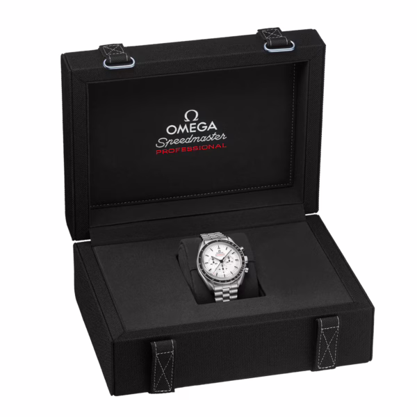 OMEGA Speedmaster Moonwatch 42mm White Dial Men's Bracelet Watch - Image 2