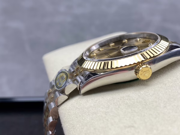 2022 Rolex Datejust Champagne Diamond Dial Two Tone M126333-0012 41mm Mens Replica Watch - Image 8