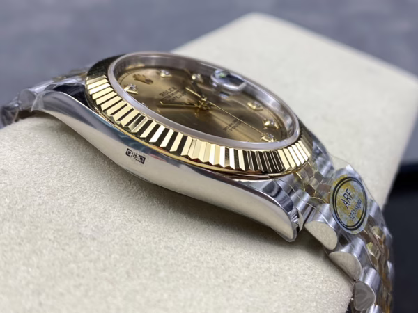 2022 Rolex Datejust Champagne Diamond Dial Two Tone M126333-0012 41mm Mens Replica Watch - Image 7