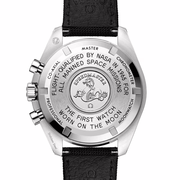OMEGA Speedmaster Moonwatch 42mm Men's Nylon Strap Chronograph Watch - Image 2