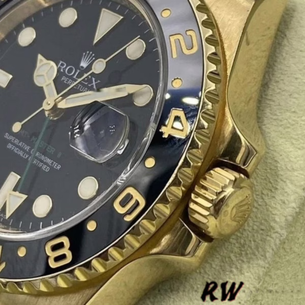 Rolex GMT Master II 40mm m126718grnr 0001 Oyster Bracelet Black Dial Mens Replica Watch - Image 12
