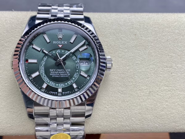 Rolex Sky Dweller 42 White Gold Fluted Bezel 336934 0002 Men's Watch - Image 2