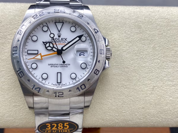 Rolex Explorer II m226570 0001 Stainless Steel White Dial 42MM Mens Replica Watch - Image 5