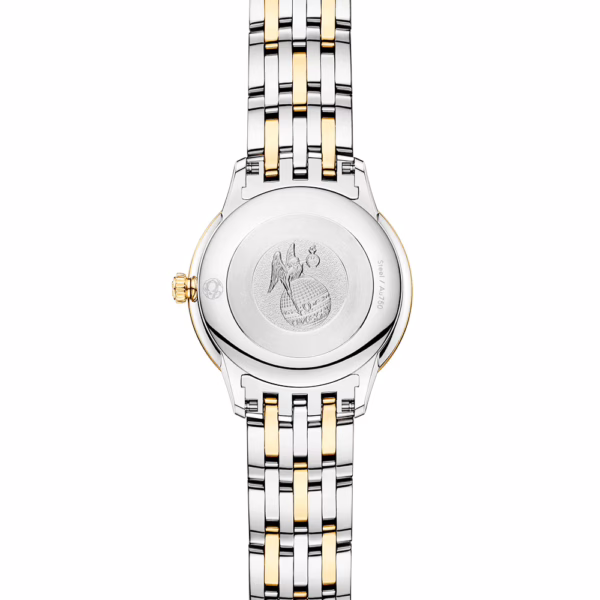 OMEGA De Ville Prestige 27.5mm Two-Tone White Mother of Pearl Dial Bracelet Watch - Image 2
