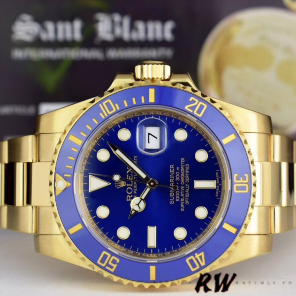 Rolex Submariner Date 116618LB Blue Dial 41mm Mens Replica Watch - Image 12