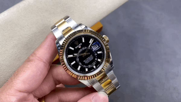 Rolex Sky Dweller 42 Yellow Rolesor Black Dial Oyster M336933 0003 Men's Watch - Image 4