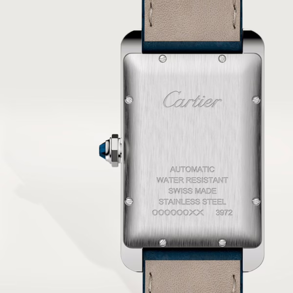 CARTIER TANK AMERICAINE Blue Strap 26.6 mm - Image 2