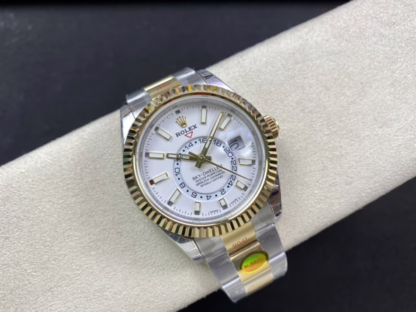 Rolex Sky Dweller 42mm White Dial Stick Markers m336933 0005 Men's Watch - Image 8