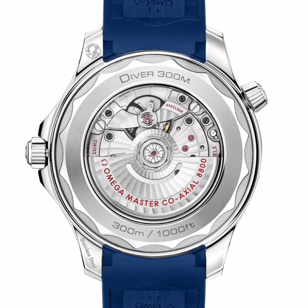 OMEGA Seamaster Diver 300m 42mm Blue Dial Men's Rubber Strap Watch - Image 2