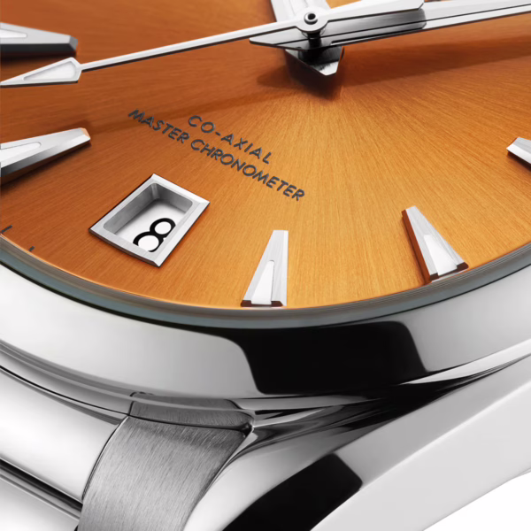 OMEGA Seamaster Aqua Terra Shades 38mm Saffron Orange Dial Bracelet Watch - Image 3