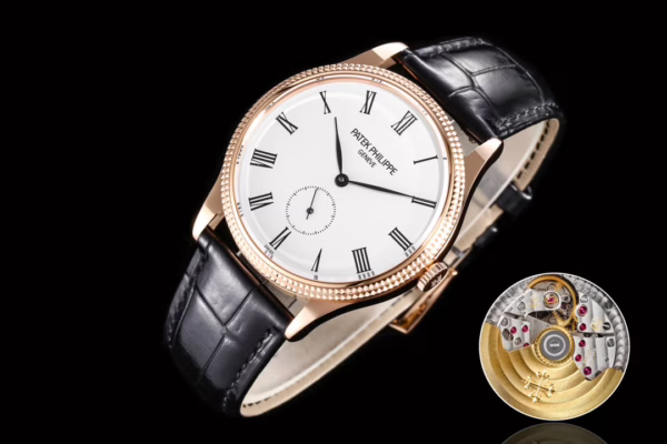 Replica Patek Philippe Calatrava 5119R 39MM Rose Gold Watch - Image 4