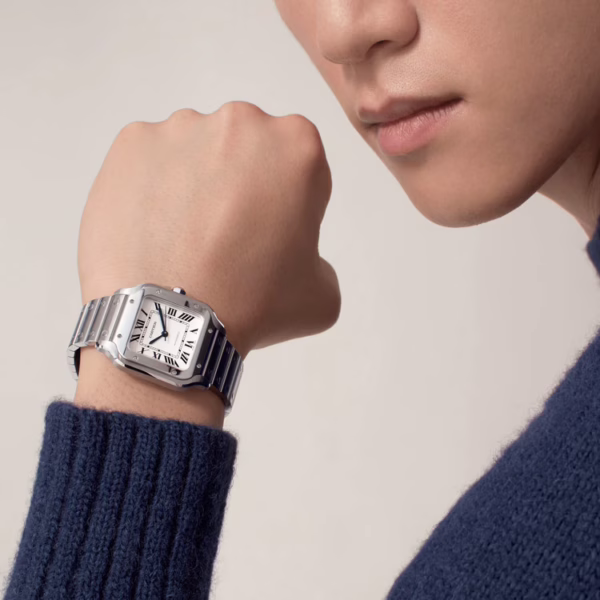 CARTIER SANTOS Classic Silver 35mm - Image 7