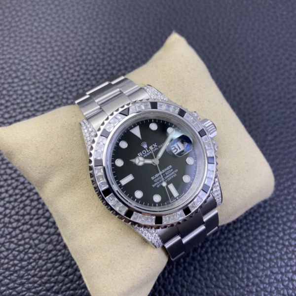 Rolex Submariner 116610 Black Dial Diamond Case 40MM Men's Watch - Image 8