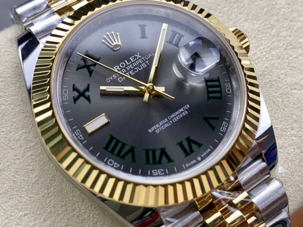 Rolex Datejust Two-Tone Steel Yellow Gold Fluted Bezel m126233 0035 36mm Unisex Replica Watch - Image 2