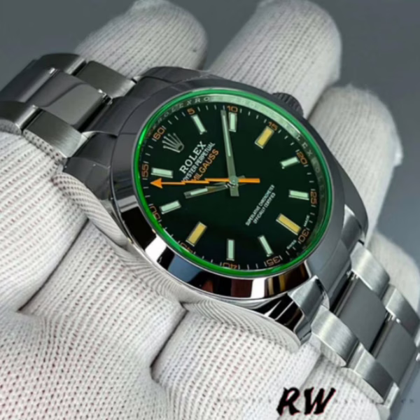 Rolex Milgauss 116400GV Stainless Steel Black Dial 40MM Mens Replica Watch - Image 10