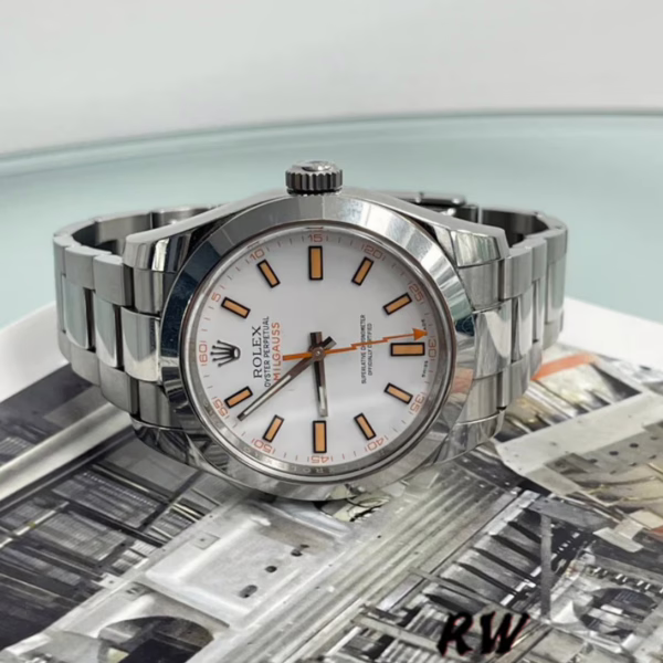 Rolex Milgauss 116400 Automatic White Dial 40mm Mens Replica Watch - Image 3