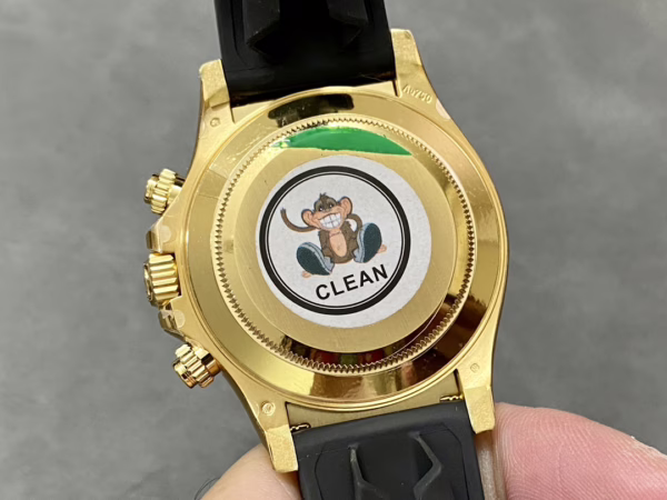 Rolex Daytona 116528 White Arabic Dial Yellow Gold 40mm Mens Replica Watch - Image 9