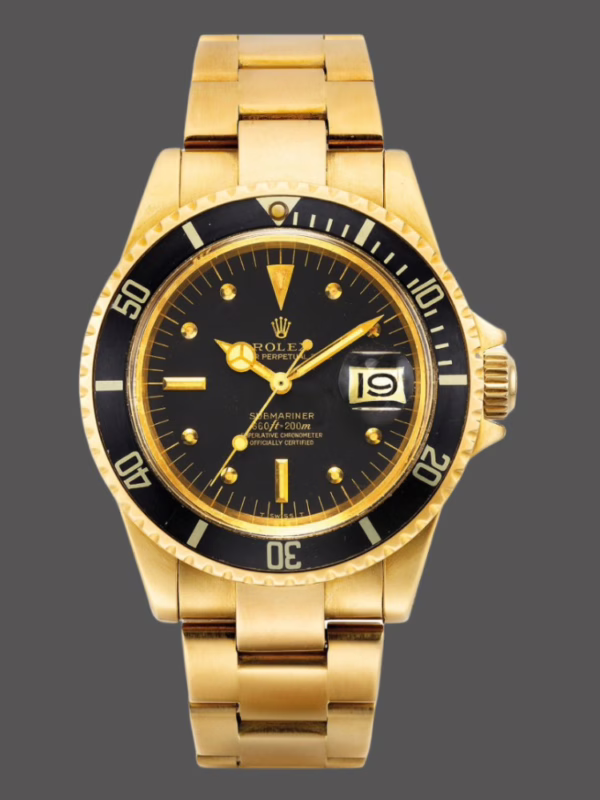 Rolex Submariner 1680/8 Black dial Yellow Gold 40mm Mens Replica Watch - Image 5
