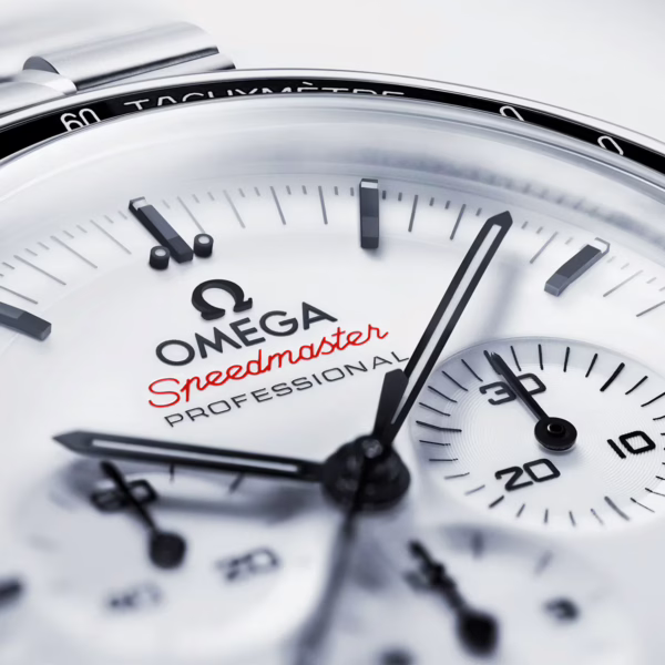 OMEGA Speedmaster Moonwatch 42mm White Dial Men's Bracelet Watch - Image 6