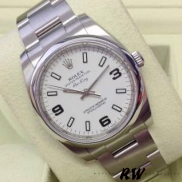 Rolex Oyster Perpetual Air-King 114200 White Dial 34mm Automatic Unisex replica watch - Image 5