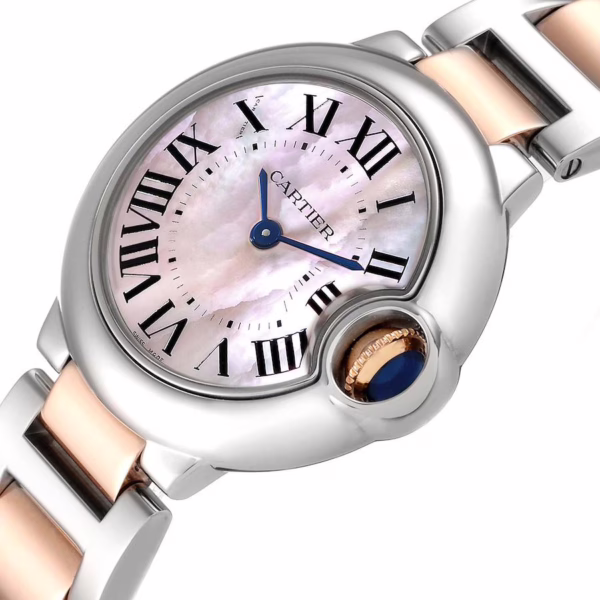CARTIER BALLON BLEU Pink Mother of Pearl Dial 28mm - Image 4