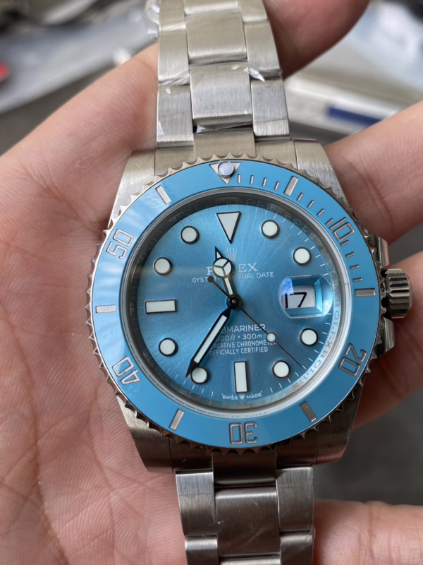 Rolex Submariner Date 41 Turquoise Blaken Goldsmith & Complications - Image 4