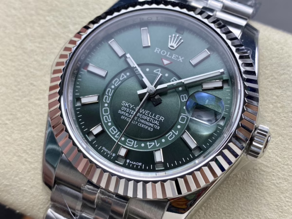 Rolex Sky Dweller 42 White Gold Fluted Bezel 336934 0002 Men's Watch - Image 3