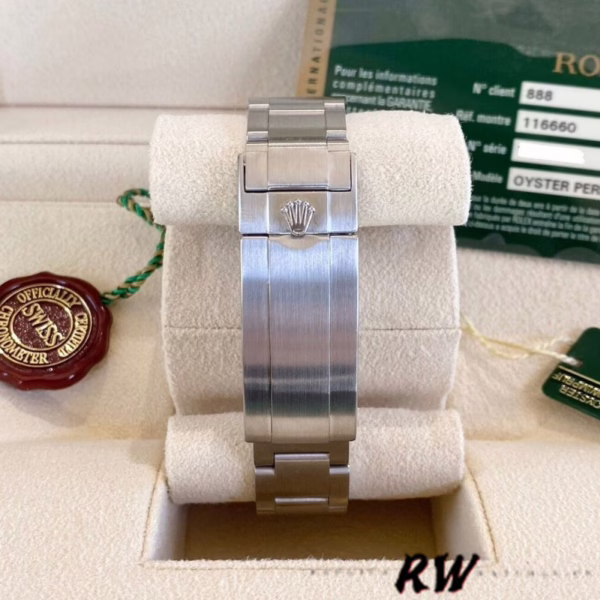 Rolex Sea-Dweller Deepsea 116660 Stainless Steel Black Dial 44MM Mens Replica Watch - Image 4
