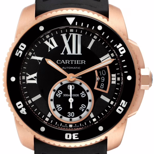 CARTIER Calibre Rose Gold Black 42mm WGCA0010 - Image 3