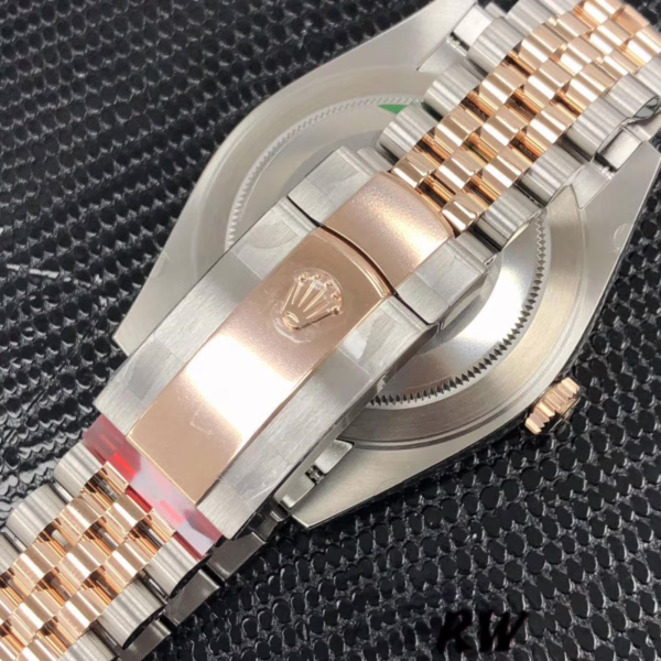 Rolex Datejust 126301 Rose Gold Chocolate Brown Diamonds Dial 41MM Mens Replica Watch - Image 3