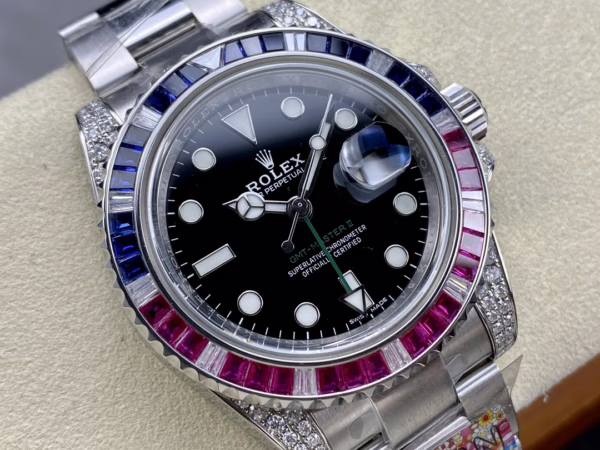 Rolex GMT Master II 116759SA Black Dial 40mm Mens Replica Watch - Image 3