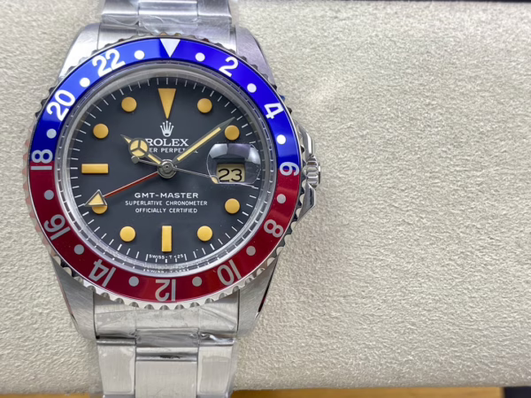 Rolex GMT-Master II 16710 Black Dial Blue Red Pepsi Bezel 40MM Mens Replica Watch - Image 8